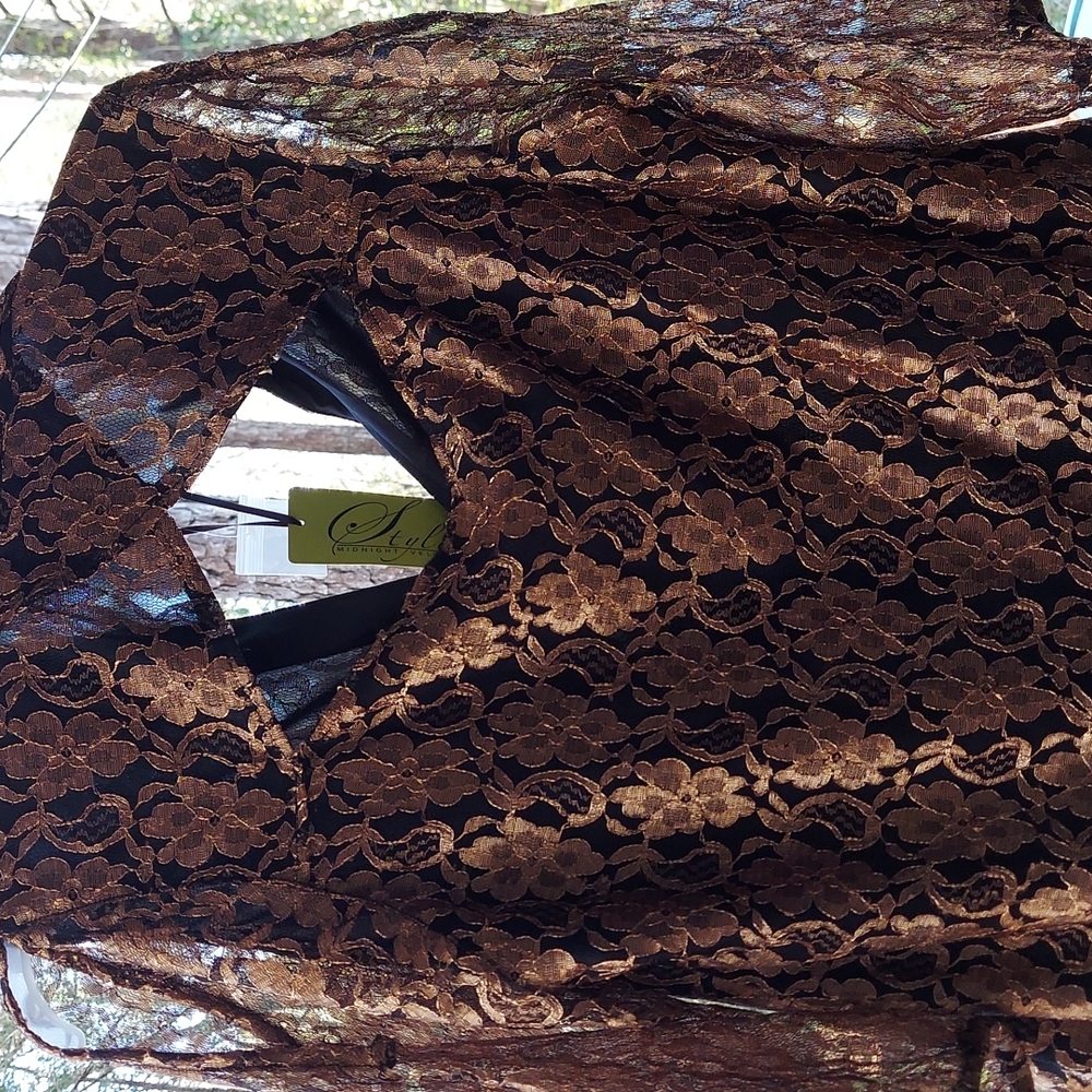 Brand new tags on, cold shoulder, sheer sleeves, shirt tail